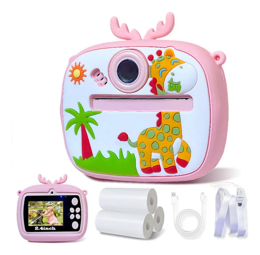 Camara Intantanea Infantil Impresion Selfie Flash