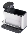 Dispensador De Jabon Metalico Con Soporte 3 En 1