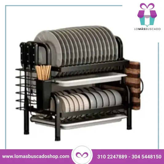 Escurridor De Platos Metalicos 2 Niveles