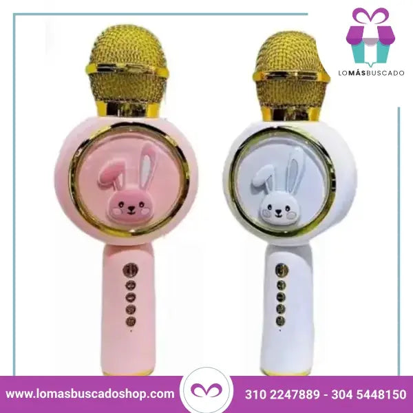 Micrófono Inalambricos Karaoke Conejo