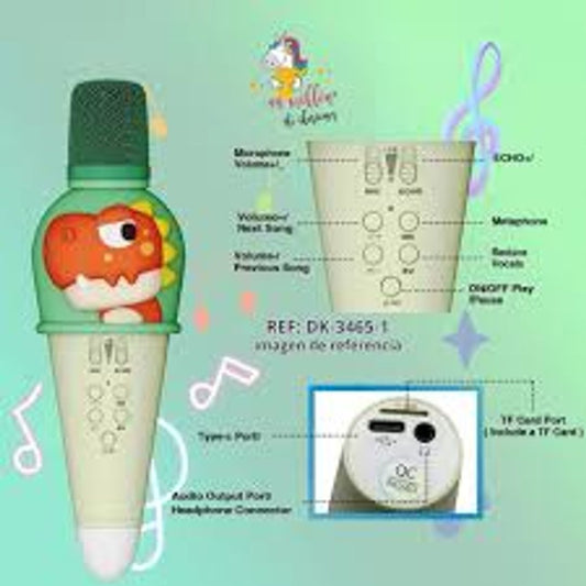 Microfono Karaoke Dinosaurio