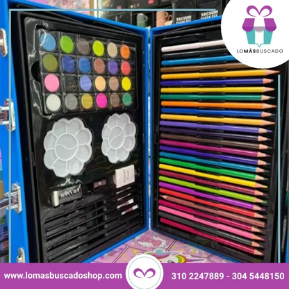 Set De Arte 145 Piezas Madera