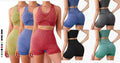 Set Yoga (Top Con Copas Prehormadas Y Short) Talla Única