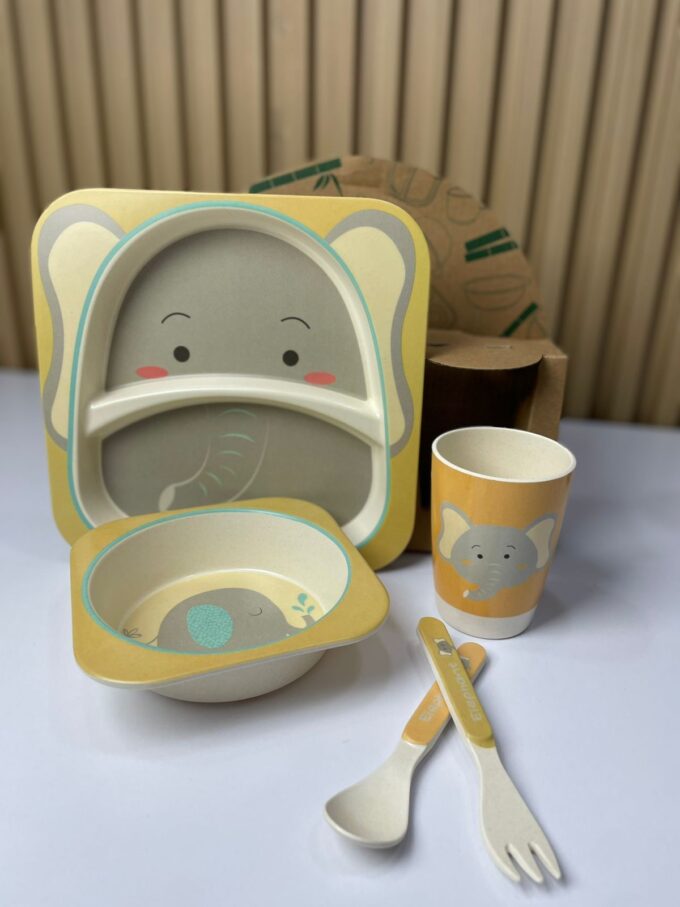 Vajilla Para Bebes Bambu