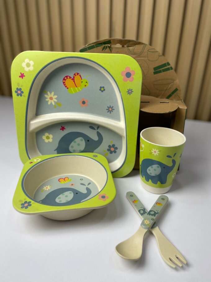 Vajilla Para Bebes Bambu